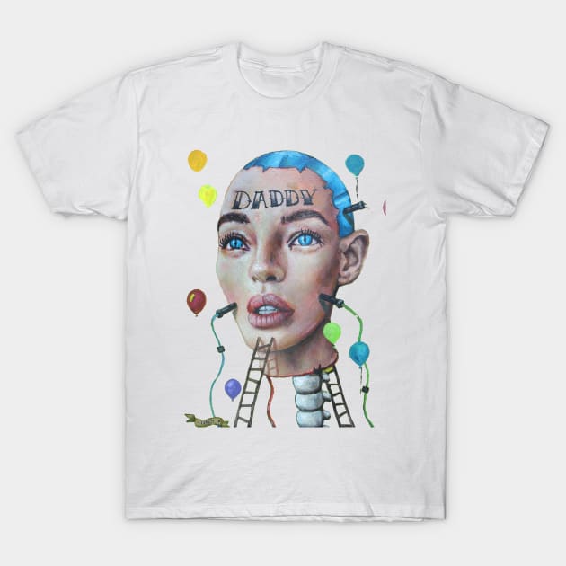 AI Daddy Creating Robot | robot dream | Dream candy robot cyborg | We terminator T-Shirt by Tiger Picasso